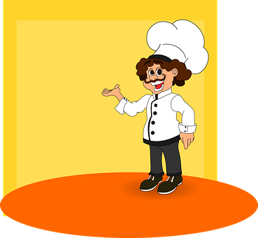 Cocinero, Contento, Comida