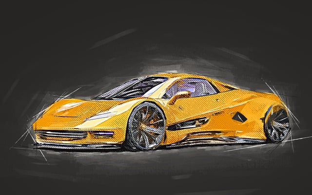 Free car sports car photo art illustration