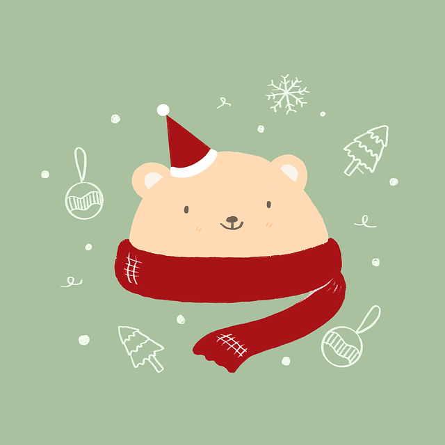 Free bear snow winter illustration