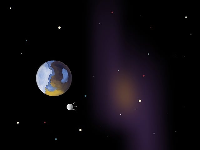 Free planet space satellite illustration