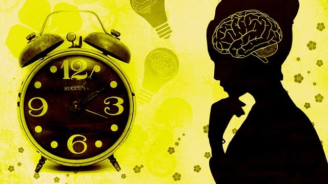 Free thinking time alarm clock illustration