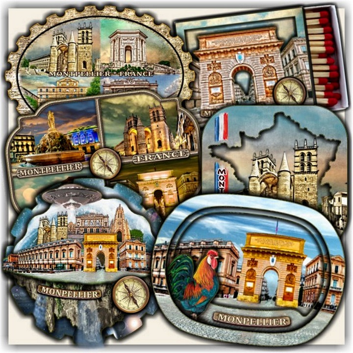 Aimant De Réfrigérateur Quwsne Rennes France - Souvenir Voyage 3D, Monument Classique - Décoration Artisanale En MDF, 7,6-10,2 Cm