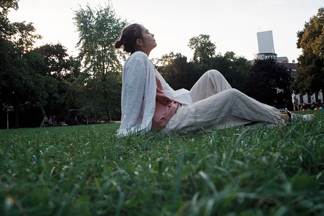 Mädchen, Nature, Yoga, Himmel