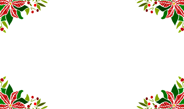 Download free HD stock image of Poinsettia Holly Free poinsettia holly border vector