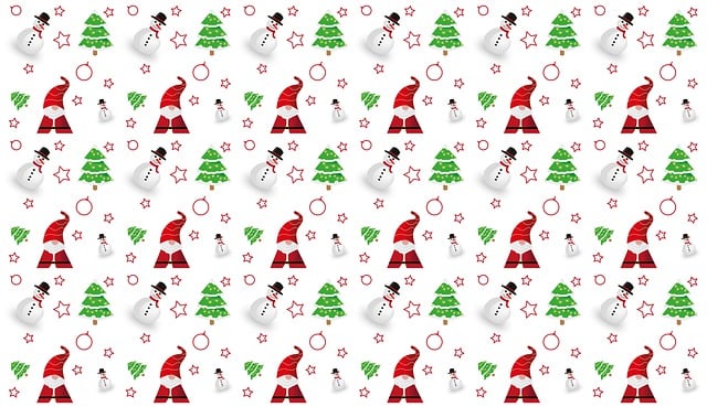 Free santa claus snowman christmas illustration