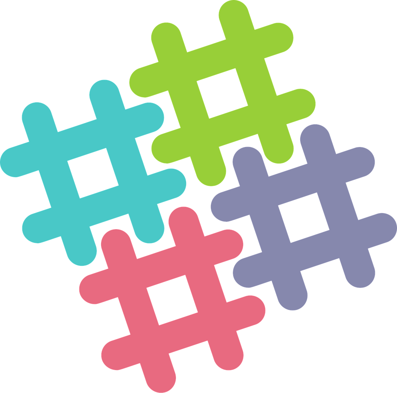 Hashtag Label Simbolo Hashtag Symbol Hashtag (black)