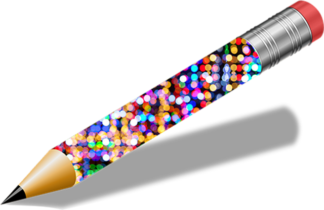 Free pencil graphite glitter vector