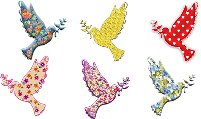 Free birds doves pigeons vector