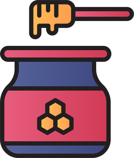 Free honey jar icon vector