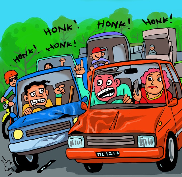 Free driver traffic man illustration