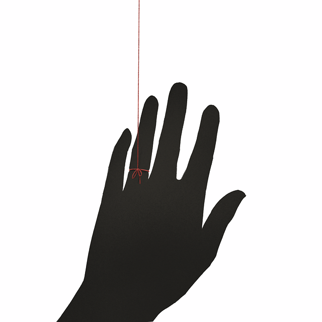 Free hand ring finger fate illustration