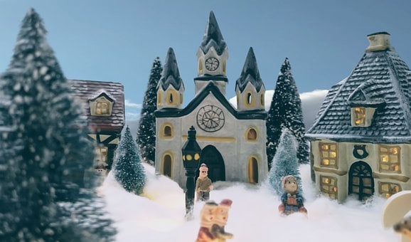 Free Village Church illustration and picture