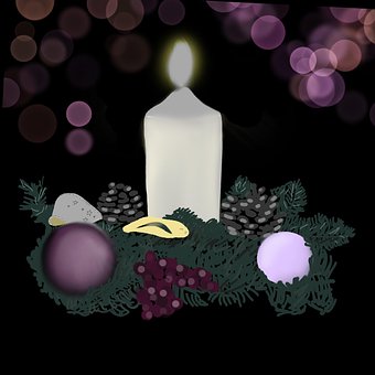 Sviečka, Adventný Veniec, Vianoce