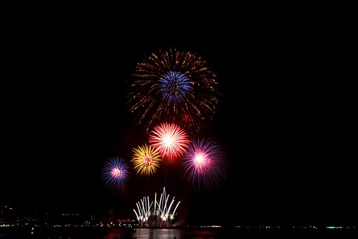 Pattaya, Fireworks, Festival, Thailand