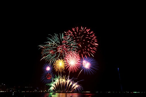 Pattaya, Fireworks, Festival, Thailand