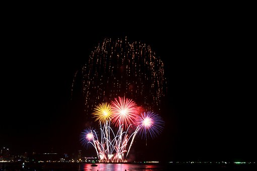 Pattaya, Fireworks, Festival, Thailand