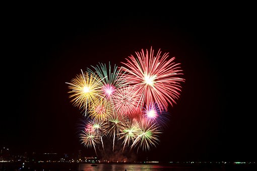 Pattaya, Fireworks, Festival, Thailand
