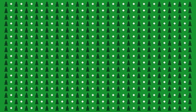 Free christmas tree pattern background vector