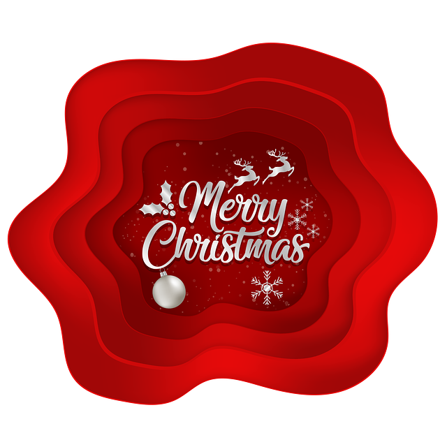 Free merry christmas greeting christmas vector