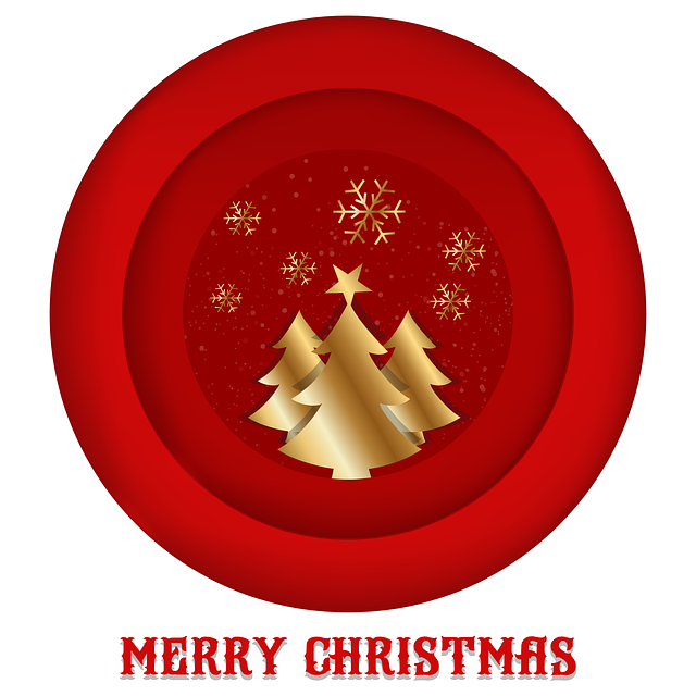 Free christmas greeting christmas tree vector