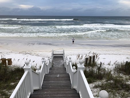 Free Beach Stairs photo and picture