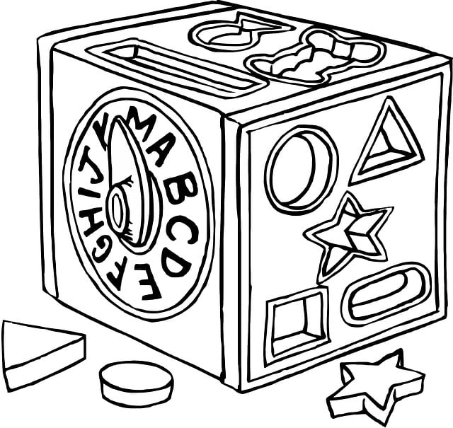 Free cube toy shapes illustration