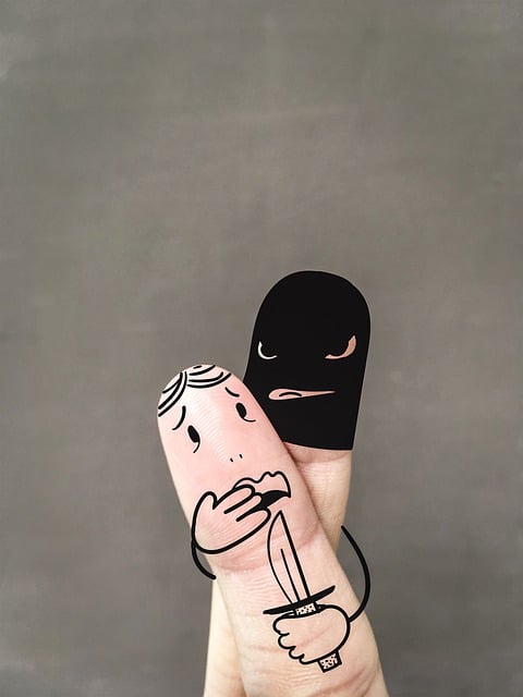 Free finger art thief robbery illustration