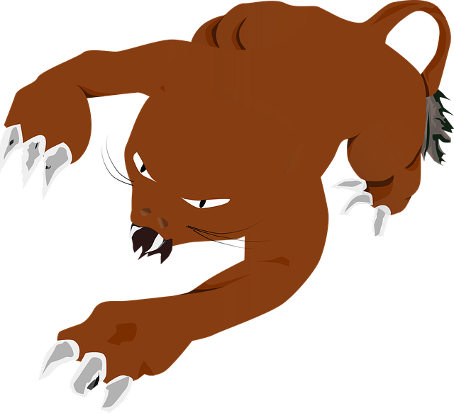 Free wildcat animal prowling cat illustration