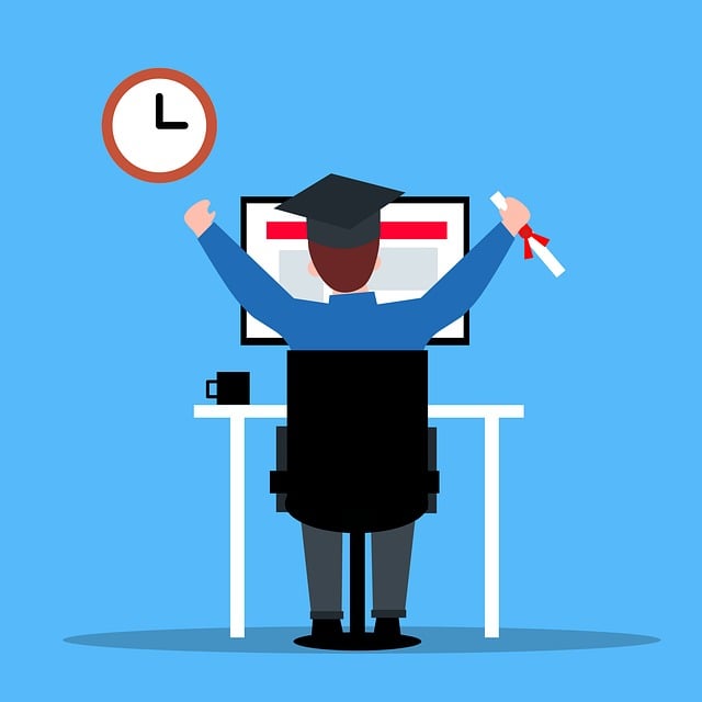 Free virtual learning training illustration