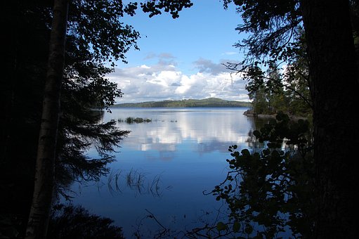 Lago, Suécia, Natureza, Agua, Panorama