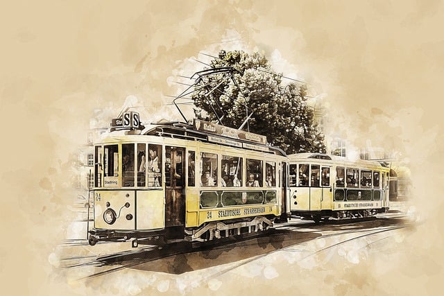 Free tram tram car train illustration