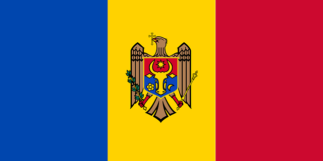 Free flag moldova country vector