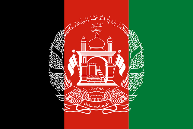 Free flag afghanistan country vector