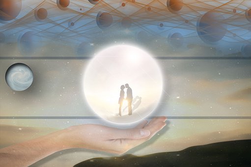 Hypnose, Wahrsagen, Paar, Hochzeit, Yoga