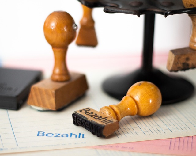 Free Rubber Stamp Paid photo and picture