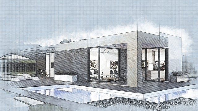 Free architecture render house illustration