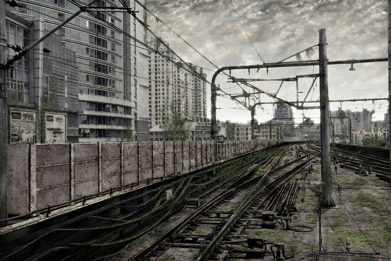 Buildings Tracks Train - Free photo on Pixabay - Pixabay