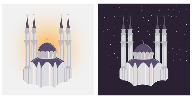 Free mosques religion minarets illustration
