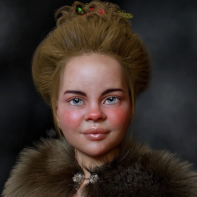 Free woman hobbit hairstyle illustration