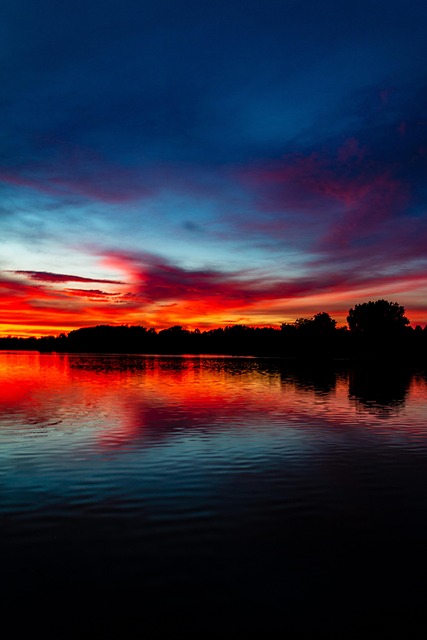 Free Lake Sunset photo and picture