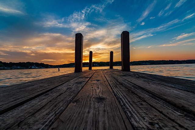 Free Pier Sunset photo and picture