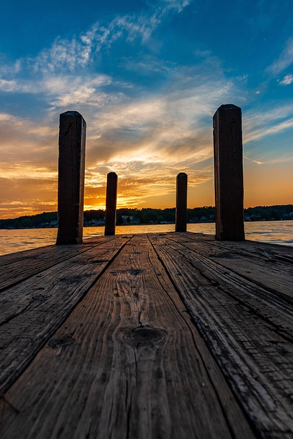 Free Pier Sunset photo and picture