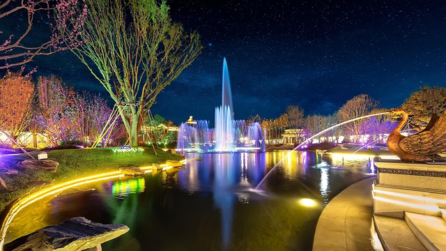 Free Fountain Garden photo and picture