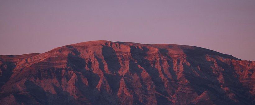 Berg, Zonsondergang, Hd-Achtergrond