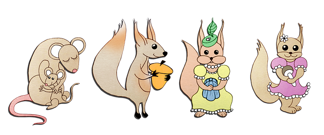 Free mice squirrel chipmunk illustration