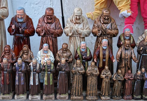 Santo, Statue, Padre Pio, Puglia, Kirche