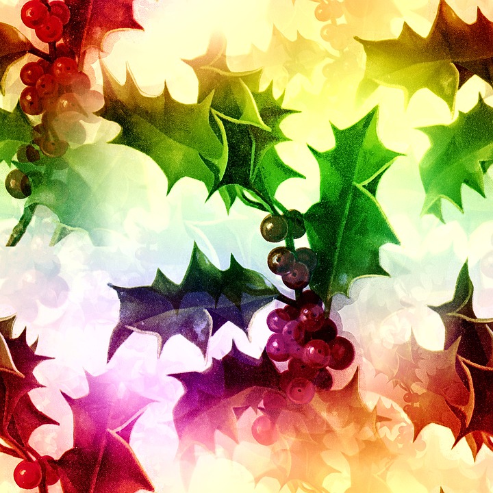 Holly Pattern Landscape Download Holly, Seamless Pattern, Background. Royalty-Free Stock ...