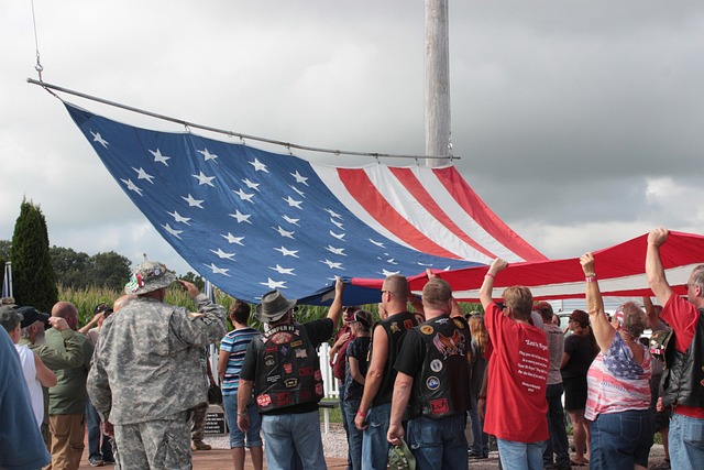 Free Flag Raising Us Flag photo and picture