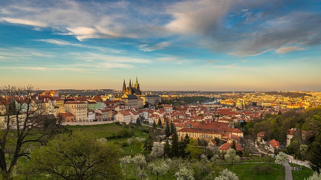 Město, Pohled, Nebe, Výhled Na Město
