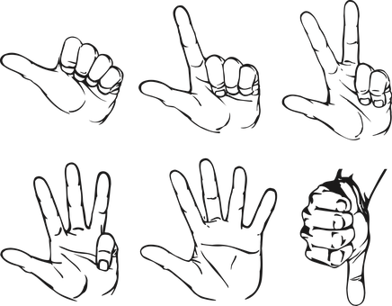 Free Hands Fingers vector and picture
